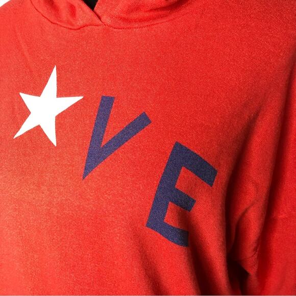 Sundry red LOVE hooded sweatshirt size 1 or Small - Picture 7 of 15